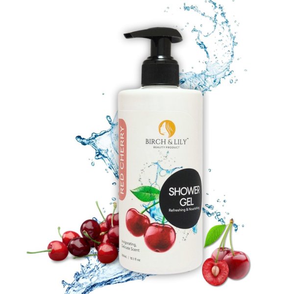 Birch And Lily Red Cherry Shower Gel 300ml 