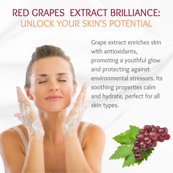 Birch And Lily Red Grapes Face Wash 100ml Facewash And Scrub