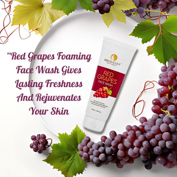 Birch And Lily Red Grapes Face Wash 100ml FACEWASH AND SCRUB