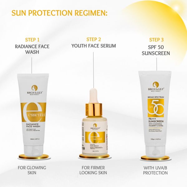 Birch And Lily SPF 50 Sunscreen 100gm Serum And Sunscreen