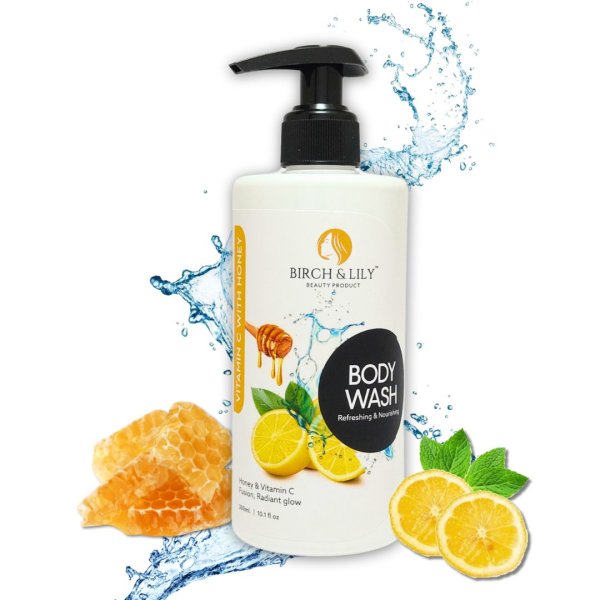 Birch And Lily Vitamin C With Honey Body Wash 300ml Personal Care