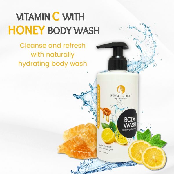 Birch And Lily Vitamin C With Honey Body Wash 300ml Bath Essentials