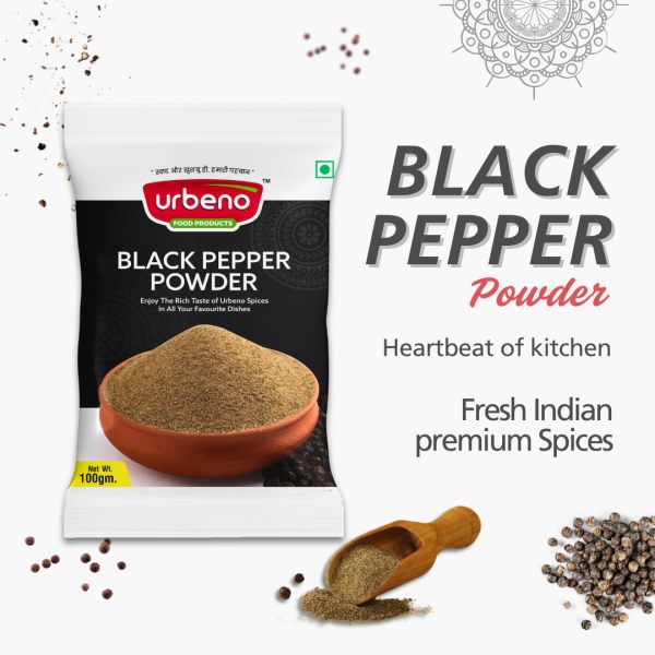 Urbeno Black Pepper Powder  100g  Masala