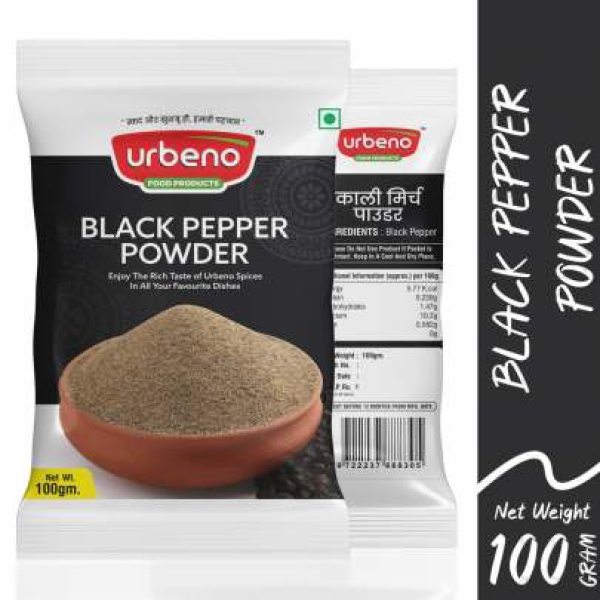 Urbeno Black Pepper Powder  100g  MASALA