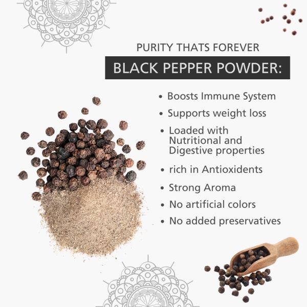 Urbeno Black Pepper Powder  100g  Masala