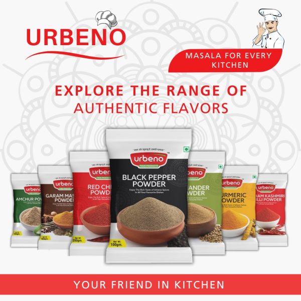 Urbeno Black Pepper Powder  100g  Masala
