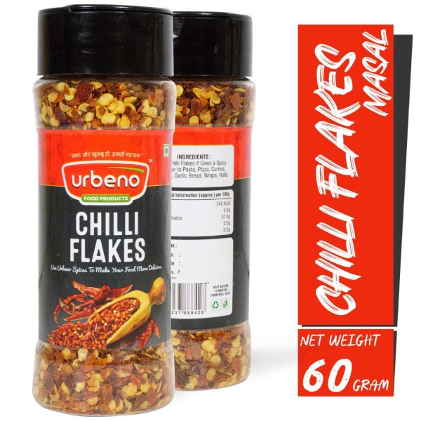 Urbeno Chilli Flakes  60g Ready To Mix 