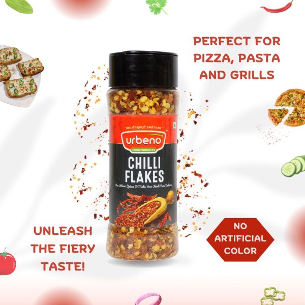 Urbeno Chilli Flakes  60g Ready To Mix 