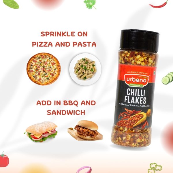 Urbeno Chilli Flakes  60g Ready To Mix 