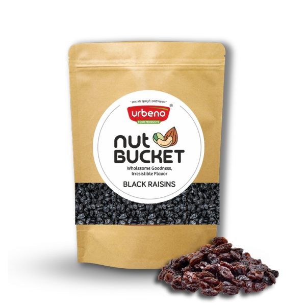 Urbeno Nut Bucket Black Raisins 200g Grocery