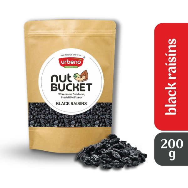 Urbeno Nut Bucket Black Raisins 200g Dry Fruits
