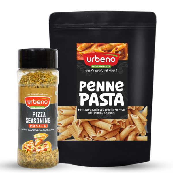 Urbeno Penne Pasta and Pizza Seasoning Combo Snacks And Fryums