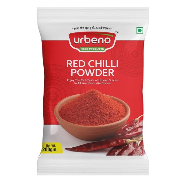 Urbeno Red Chilli Powder 200gm Pack of 2 Spices