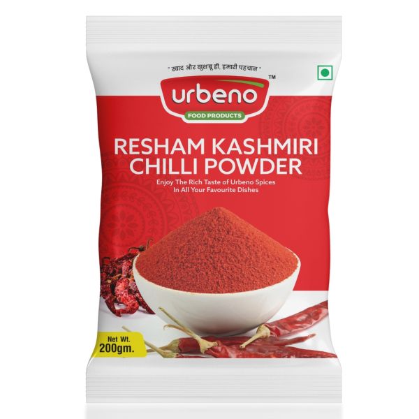 Urbeno Resham Kashmiri Chilli Powder  200g Pack of 2 Spices