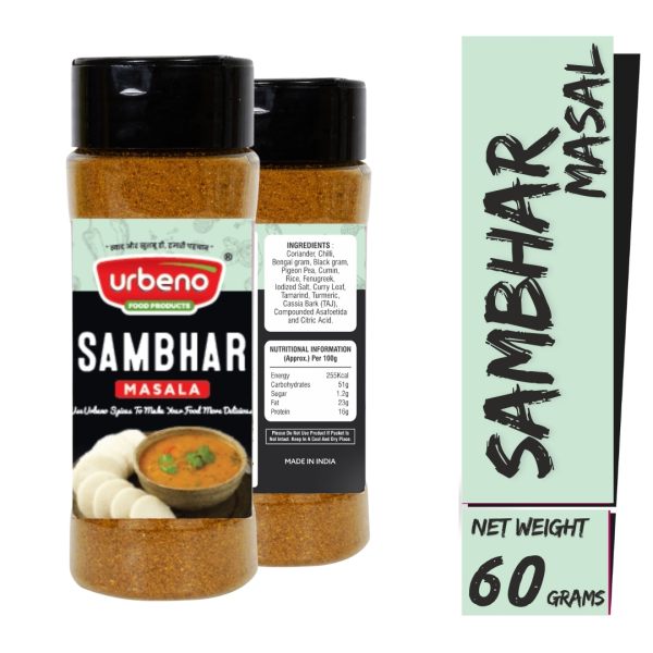 Urbeno Sambhar Masala 60g Ready To Mix 