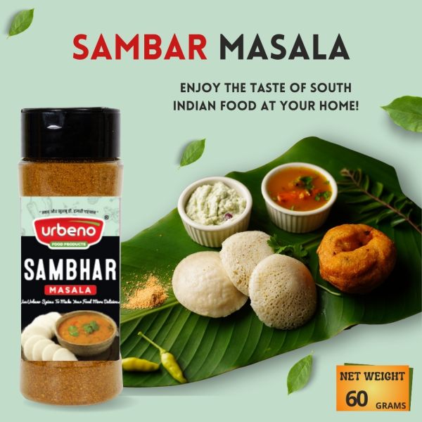 Urbeno Sambhar Masala 60g Ready To Mix 