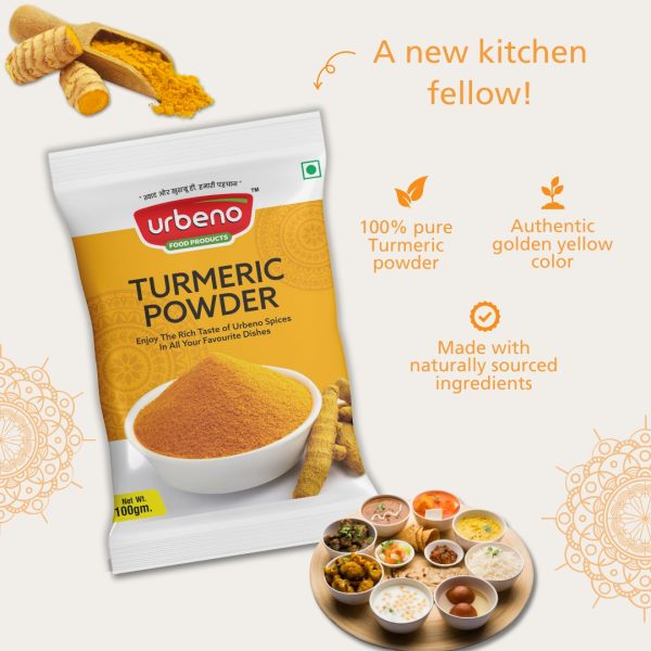 Urbeno Turmeric Powder 100g Pack of 2   Masala