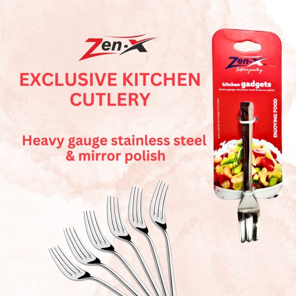 Zenx Fruit Fork 6pcs Card Kitchen Tools