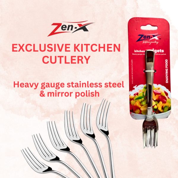 Zenx Tea Fork 6pcs Card Kitchen Tools