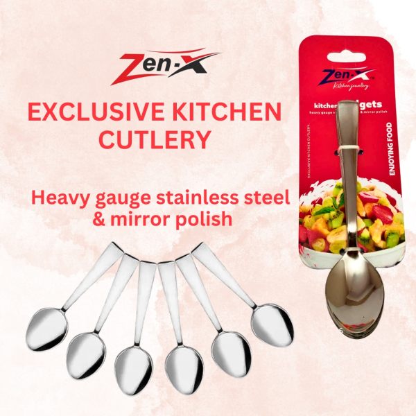 Zenx Tea Spoon 6pcs Card Kitchen Tools